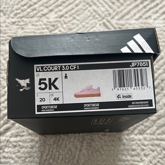 Infant/Toddler’s Adidas VL Court 3.0 Pink Sneakers - Picture 8 of 8